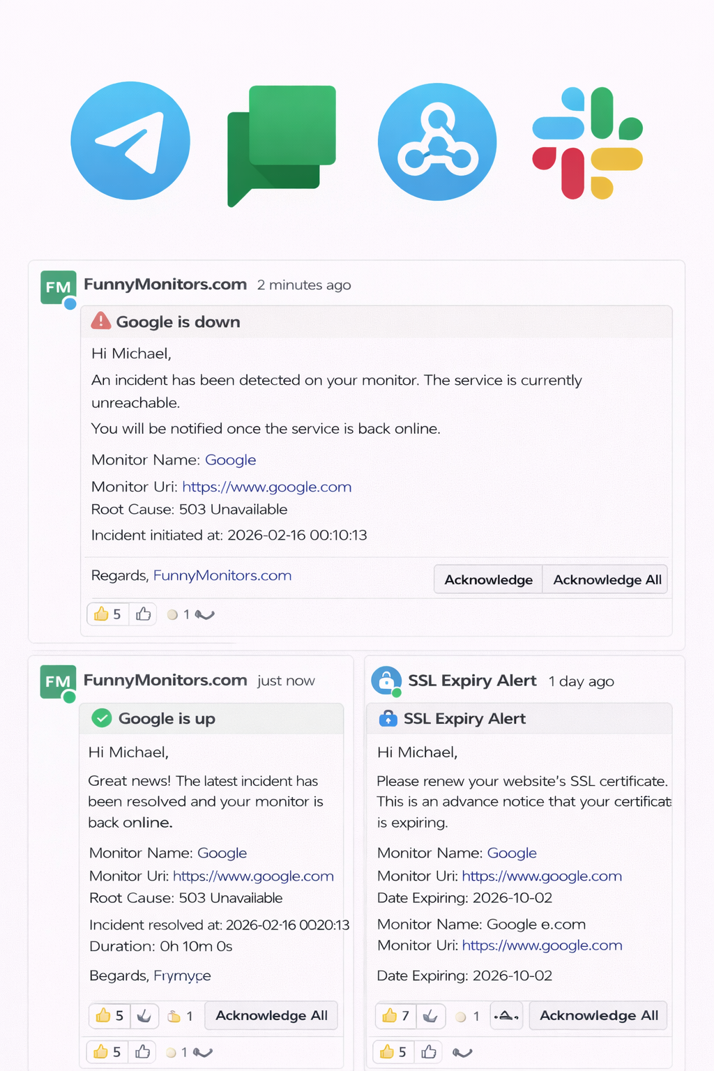 other uptime notification