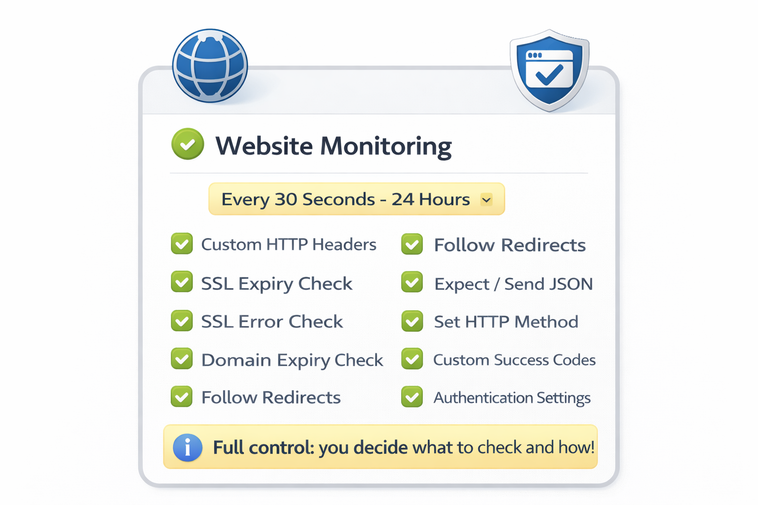 website uptime monitoring